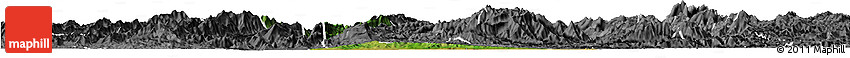 Satellite Horizon Map of Chomphet, desaturated