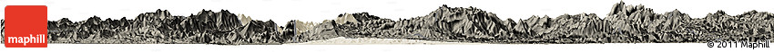 Shaded Relief Horizon Map of Chomphet, darken