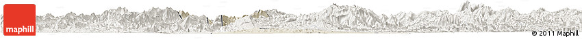 Shaded Relief Horizon Map of Chomphet, lighten