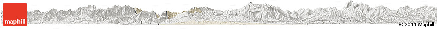 Shaded Relief Horizon Map of Chomphet, lighten, semi-desaturated