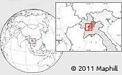 Blank Location Map of Chomphet, highlighted country, highlighted parent region