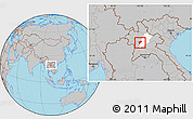 Gray Location Map of Chomphet, highlighted parent region