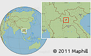 Savanna Style Location Map of Chomphet