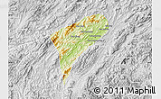 Physical Map of Chomphet, lighten, desaturated