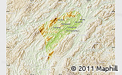Physical Map of Chomphet, lighten