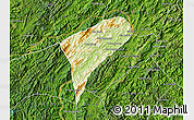 Physical Map of Chomphet, satellite outside