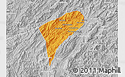 Political Map of Chomphet, lighten, desaturated
