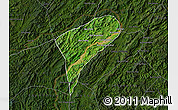 Satellite Map of Chomphet, darken