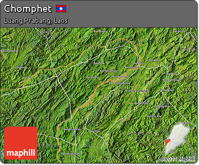 Satellite Map of Chomphet
