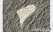 Shaded Relief Map of Chomphet, darken