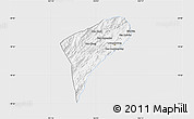 Silver Style Map of Chomphet, single color outside