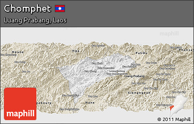 Classic Style Panoramic Map of Chomphet