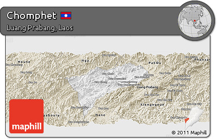 Classic Style Panoramic Map of Chomphet