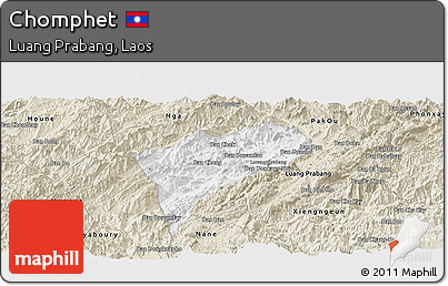 Classic Style Panoramic Map of Chomphet