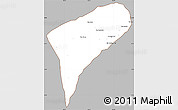 Gray Simple Map of Chomphet, cropped outside