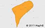 Political Simple Map of Chomphet, cropped outside