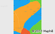 Political Simple Map of Chomphet