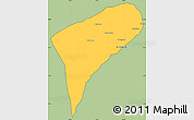 Savanna Style Simple Map of Chomphet, cropped outside
