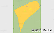 Savanna Style Simple Map of Chomphet, single color outside