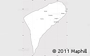 Silver Style Simple Map of Chomphet, cropped outside