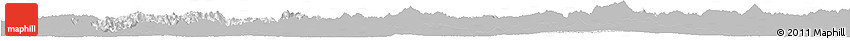 Gray Horizon Map of Luang Prabang, single color outside