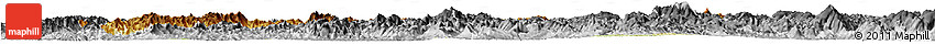 Physical Horizon Map of Luang Prabang, desaturated