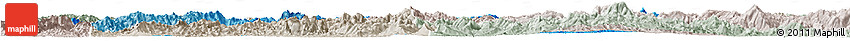 Political Shades Horizon Map of Luang Prabang, lighten, semi-desaturated