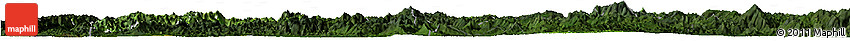 Satellite Horizon Map of Luang Prabang, darken