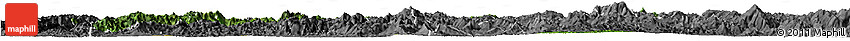Satellite Horizon Map of Luang Prabang, desaturated