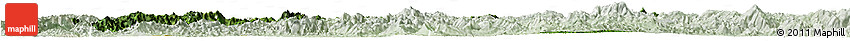 Satellite Horizon Map of Luang Prabang, lighten