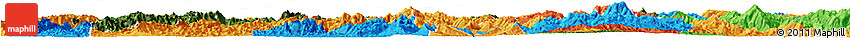 Satellite Horizon Map of Luang Prabang, political outside