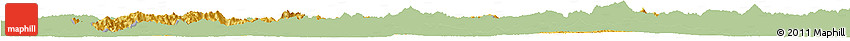 Savanna Style Horizon Map of Luang Prabang, single color outside