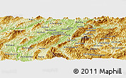 Physical Panoramic Map of Luang Prabang