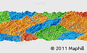 Political Panoramic Map of Luang Prabang