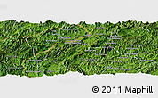 Satellite Panoramic Map of Luang Prabang