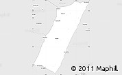 Silver Style Simple Map of Nam Bak