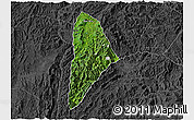 Satellite 3D Map of Nane, darken, desaturated