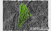 Satellite 3D Map of Nane, desaturated