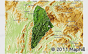 Satellite 3D Map of Nane, physical outside