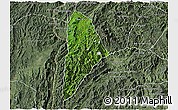 Satellite 3D Map of Nane, semi-desaturated