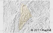Shaded Relief 3D Map of Nane, lighten, desaturated