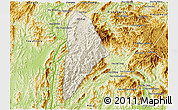 Shaded Relief 3D Map of Nane, physical outside