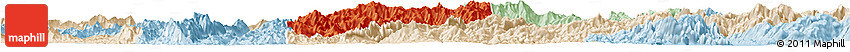 Political Horizon Map of Nane, lighten