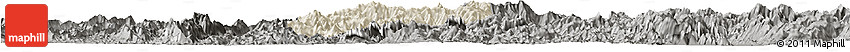 Shaded Relief Horizon Map of Nane, darken, semi-desaturated