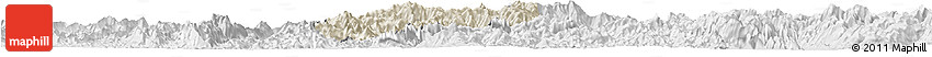 Shaded Relief Horizon Map of Nane, lighten, desaturated