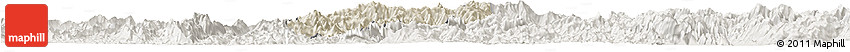 Shaded Relief Horizon Map of Nane, lighten