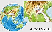 Physical Location Map of Nane, highlighted country, highlighted parent region