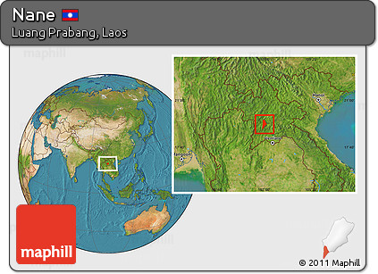 Satellite Location Map of Nane