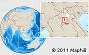 Shaded Relief Location Map of Nane, highlighted parent region