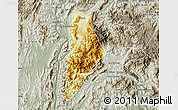 Physical Map of Nane, semi-desaturated